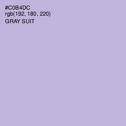 #C0B4DC - Gray Suit Color Image